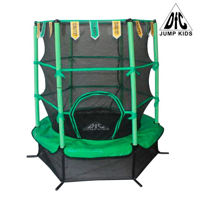 Батут с сеткой DFC Jump Kids 55"