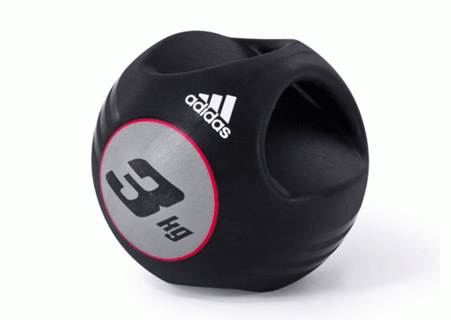 Медицинбол с ручками 3 кг Adidas ADBL-10412