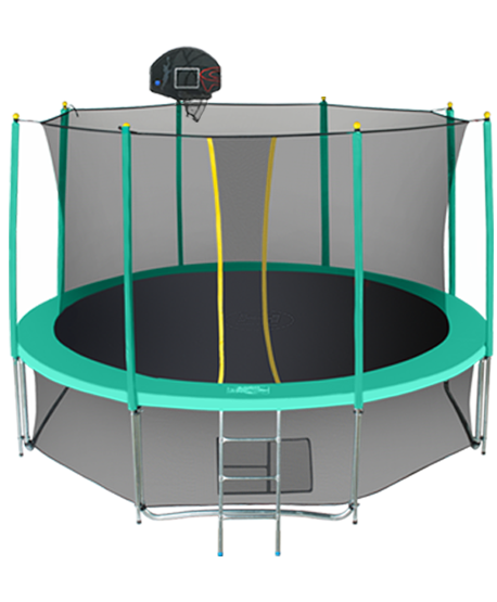 Батут Hasttings Classic Green 12ft (3,66 м) с защитной сетью и лестницей
