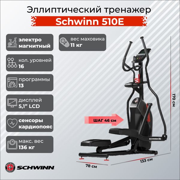 Эллиптический тренажер Schwinn 510E