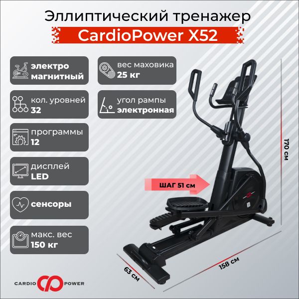 Эллиптический тренажер CardioPower X52