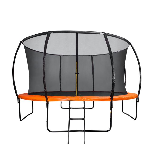 Батут DFC Trampoline Kengoo II с сеткой и лестницей 12FT-BAS-BO